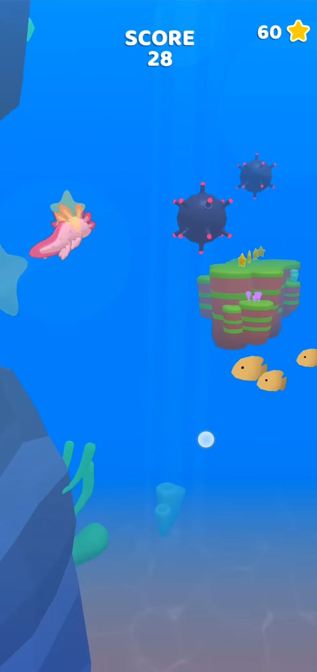 Скачать Axolotl Rush: Android Раннеры игра на телефон и планшет.