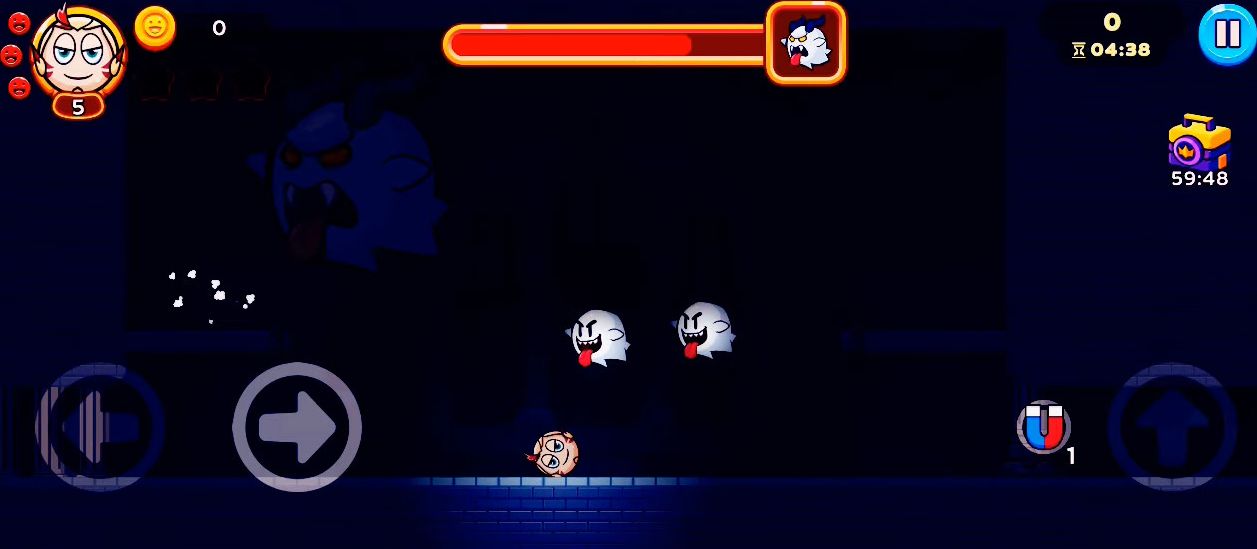 Скачать Ball Ghost Red Temple Survivor: Android С реалистичной физикой игра на телефон и планшет.