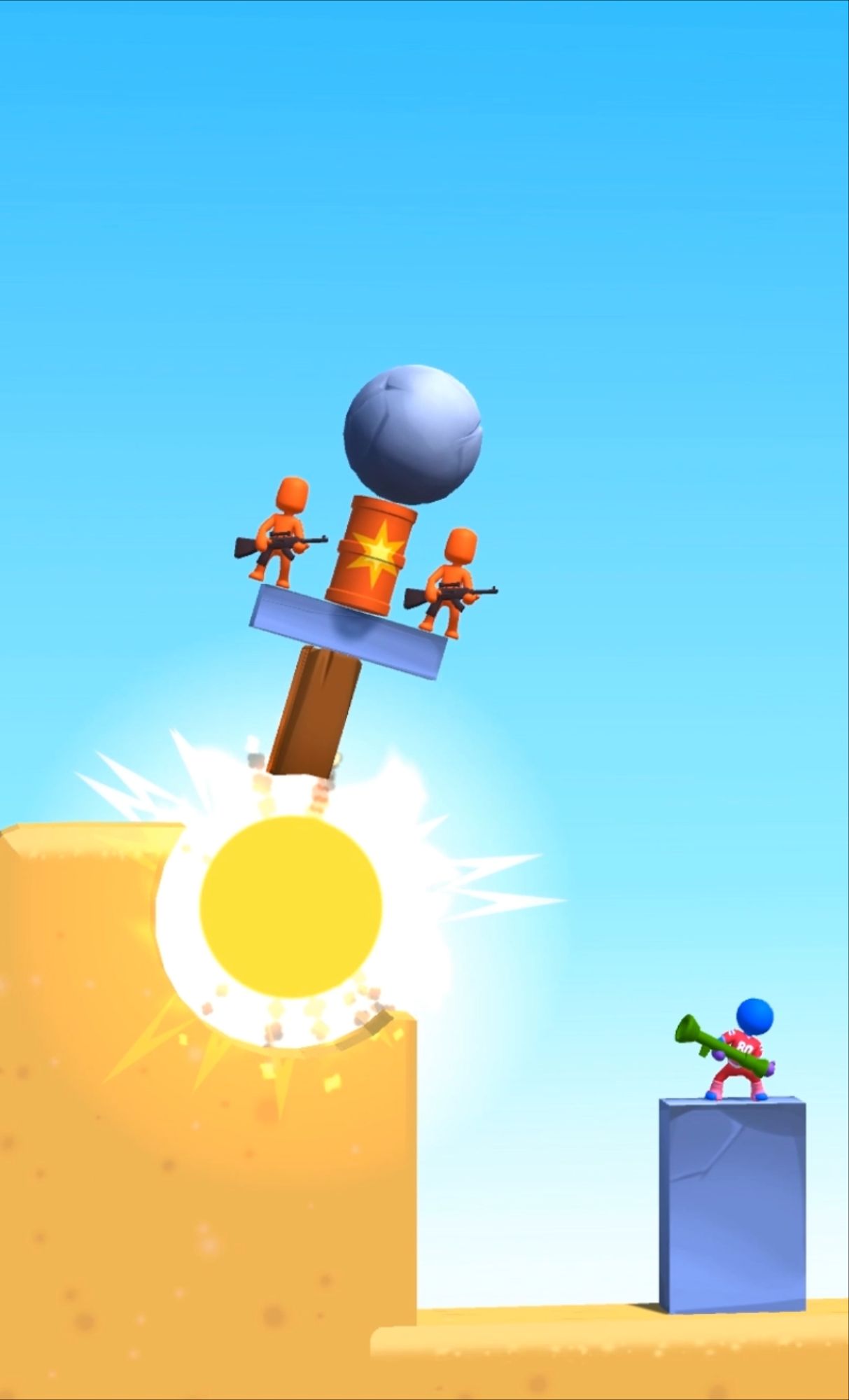 Скачать Bazooka Boy: Android С реалистичной физикой игра на телефон и планшет.