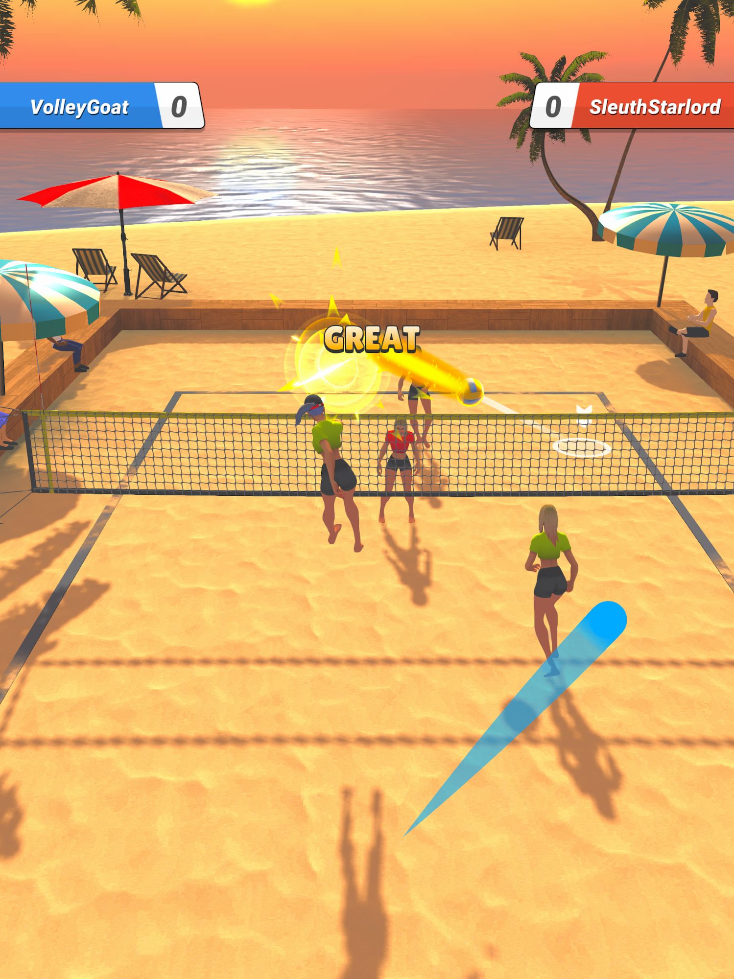 Скачать Beach Volley Clash: Android Волейбол игра на телефон и планшет.