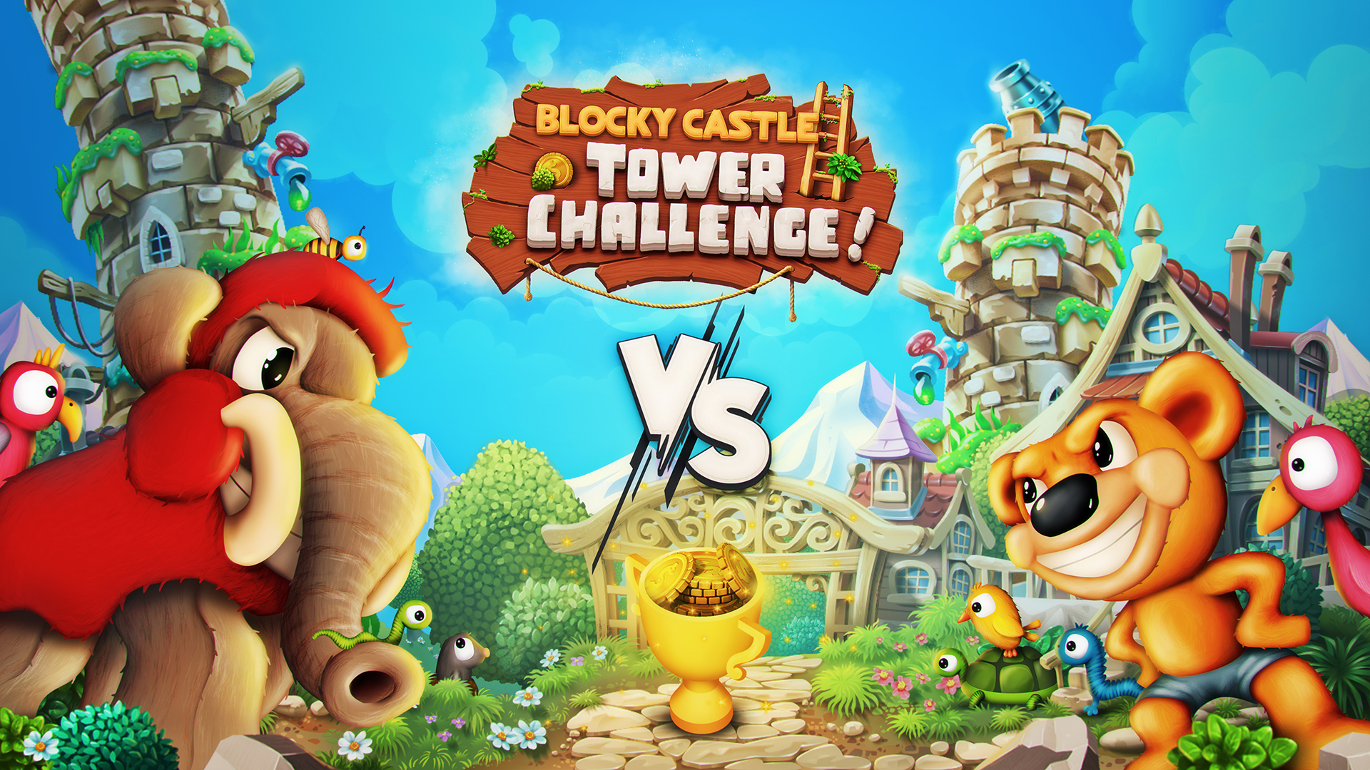Скачать Blocky Castle: Tower Challenge: Android Прыгалки игра на телефон и планшет.