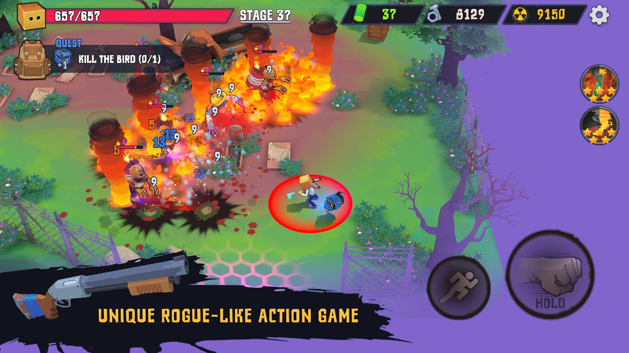 Скачать Box Head: Zombies Must Die!: Android Изометрические шутеры игра на телефон и планшет.