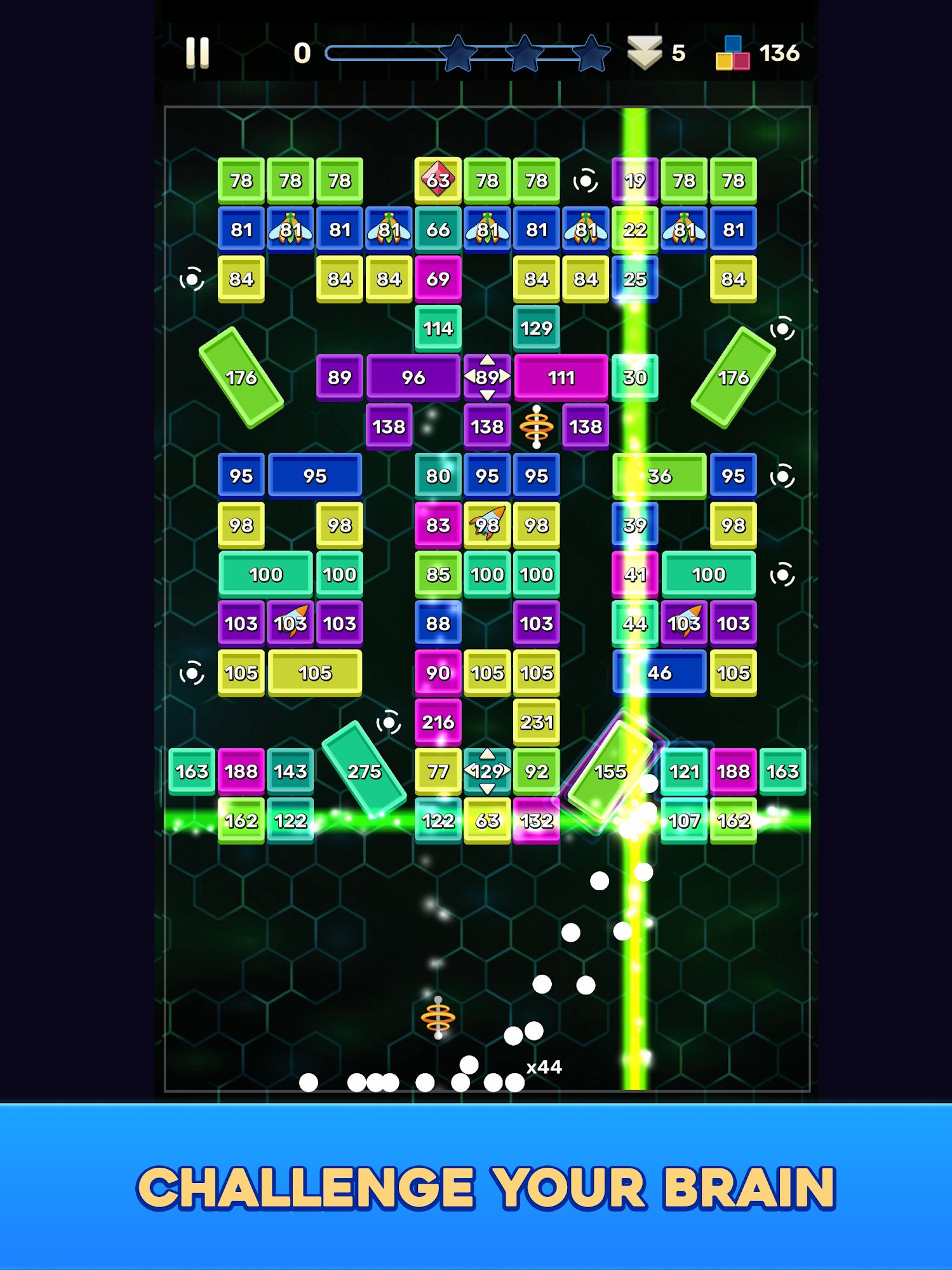 Скачать Brick Breaker: Journeys: Android Блоки игра на телефон и планшет.