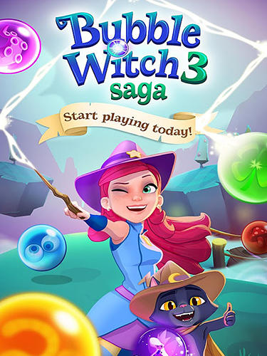 Скачать Bubble witch 3 saga: Android Пузыри игра на телефон и планшет.