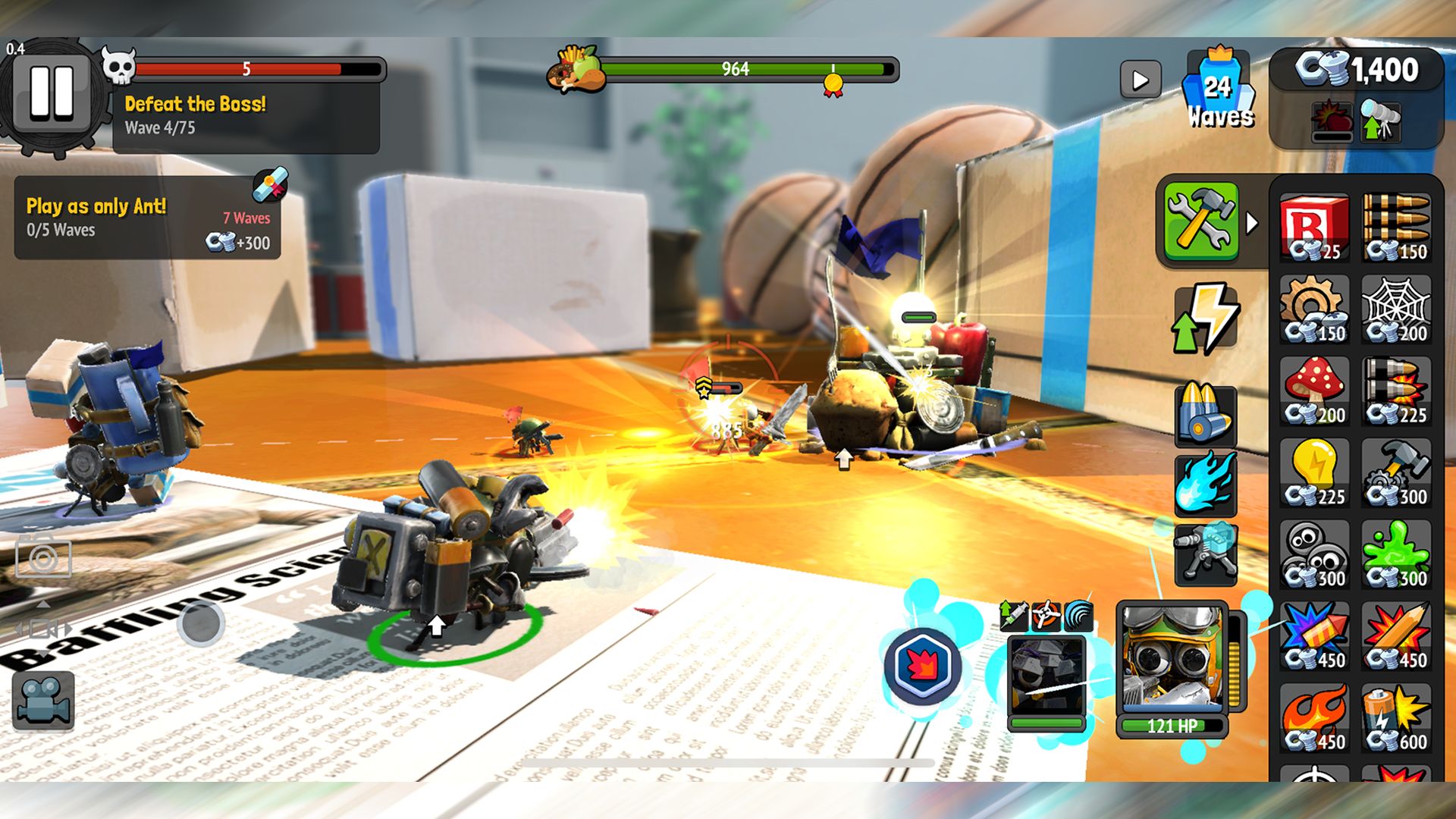 Скачать Bug Heroes: Tower Defense: Android TD игра на телефон и планшет.