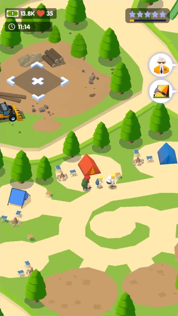 Скачать Campground Tycoon: Android Простые игра на телефон и планшет.