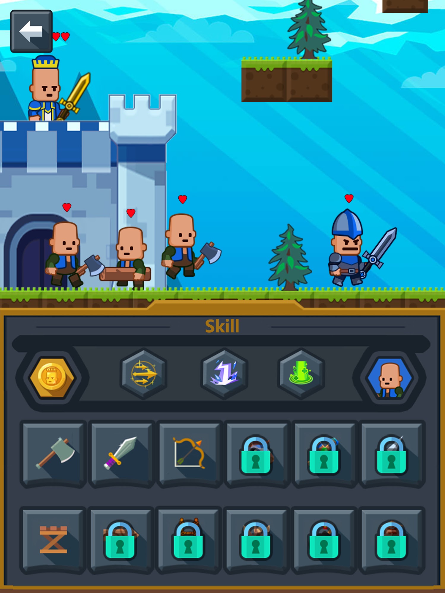 Скачать Castle Guard Battle-Army War: Android Рыцари игра на телефон и планшет.