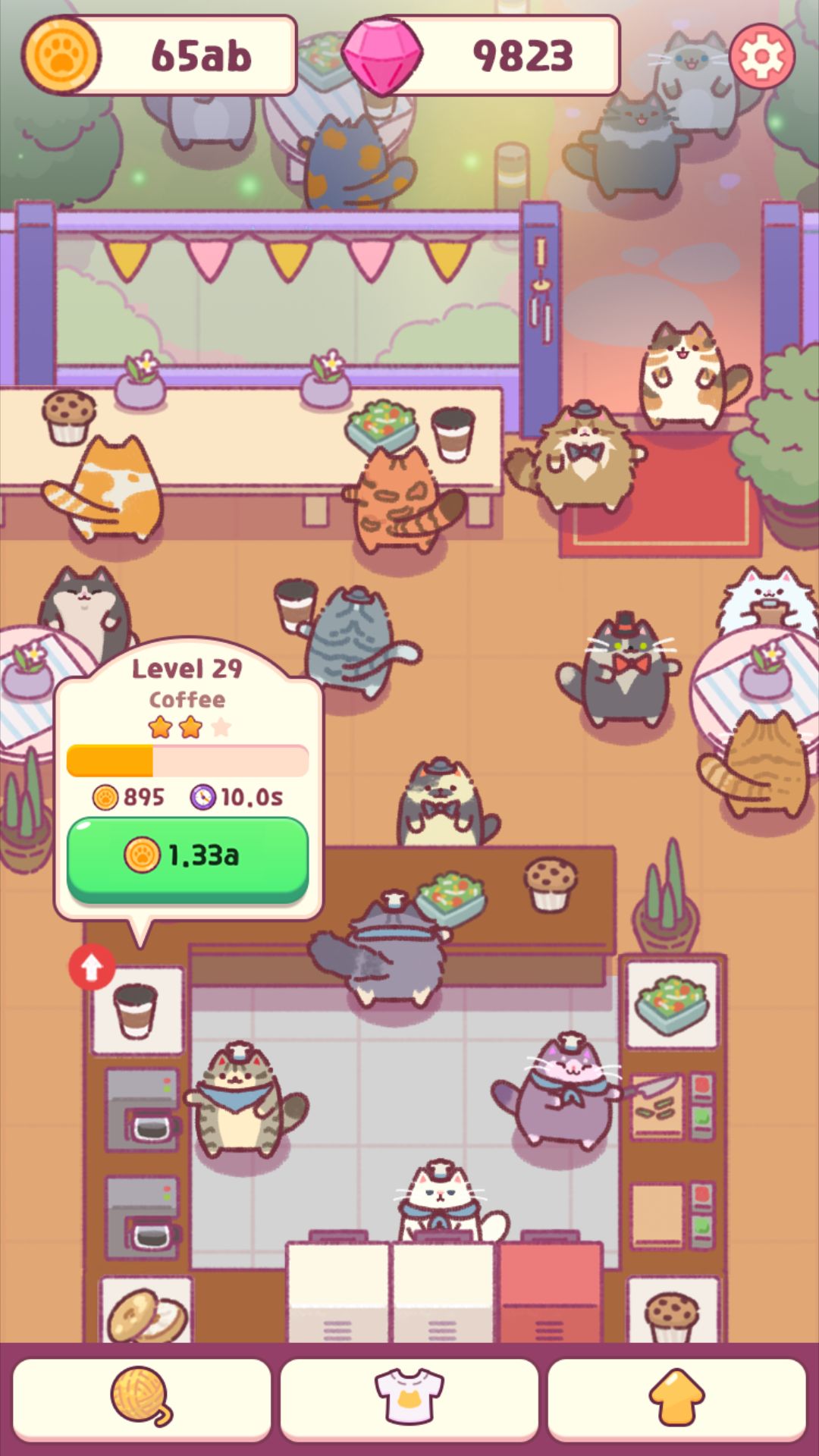 Скачать Cat Snack Bar: Android Менеджеры игра на телефон и планшет.