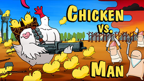 Скачать Chicken vs man: Android Пиксельные игра на телефон и планшет.