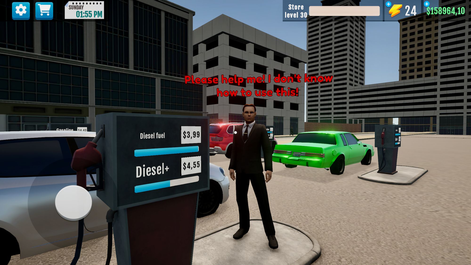 Скачать City Gas Station Simulator 3D: Android Симуляторы игра на телефон и планшет.