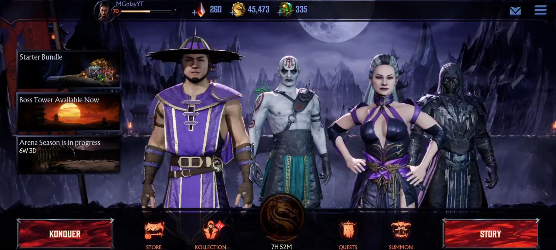 Скачать Mortal Kombat Onslaught: Android Стратегические RPG игра на телефон и планшет.