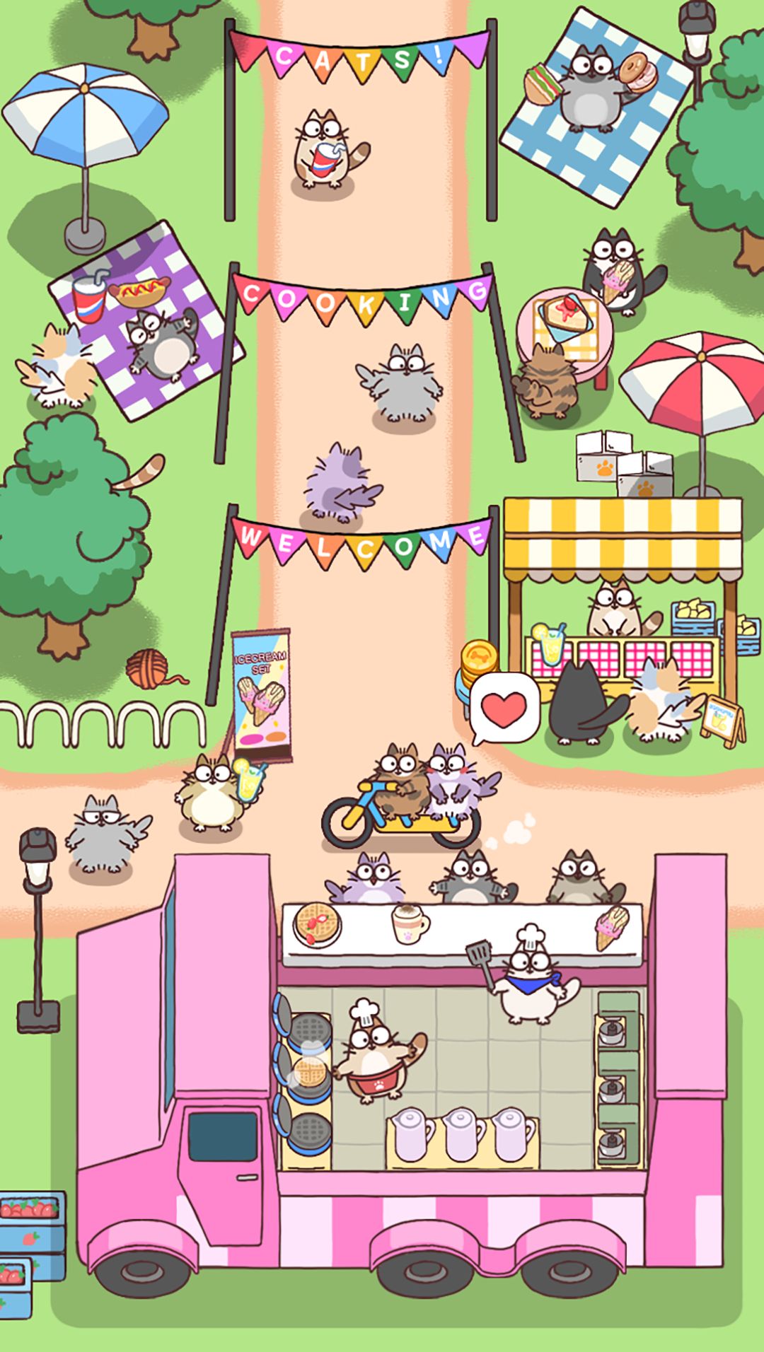 Скачать Cooking Cats: Idle Tycoon: Android Кулинарные игра на телефон и планшет.