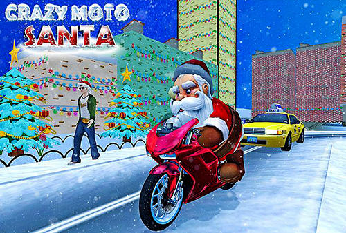 Скачать Crazy Santa moto: Gift delivery: Android Мотоциклы игра на телефон и планшет.