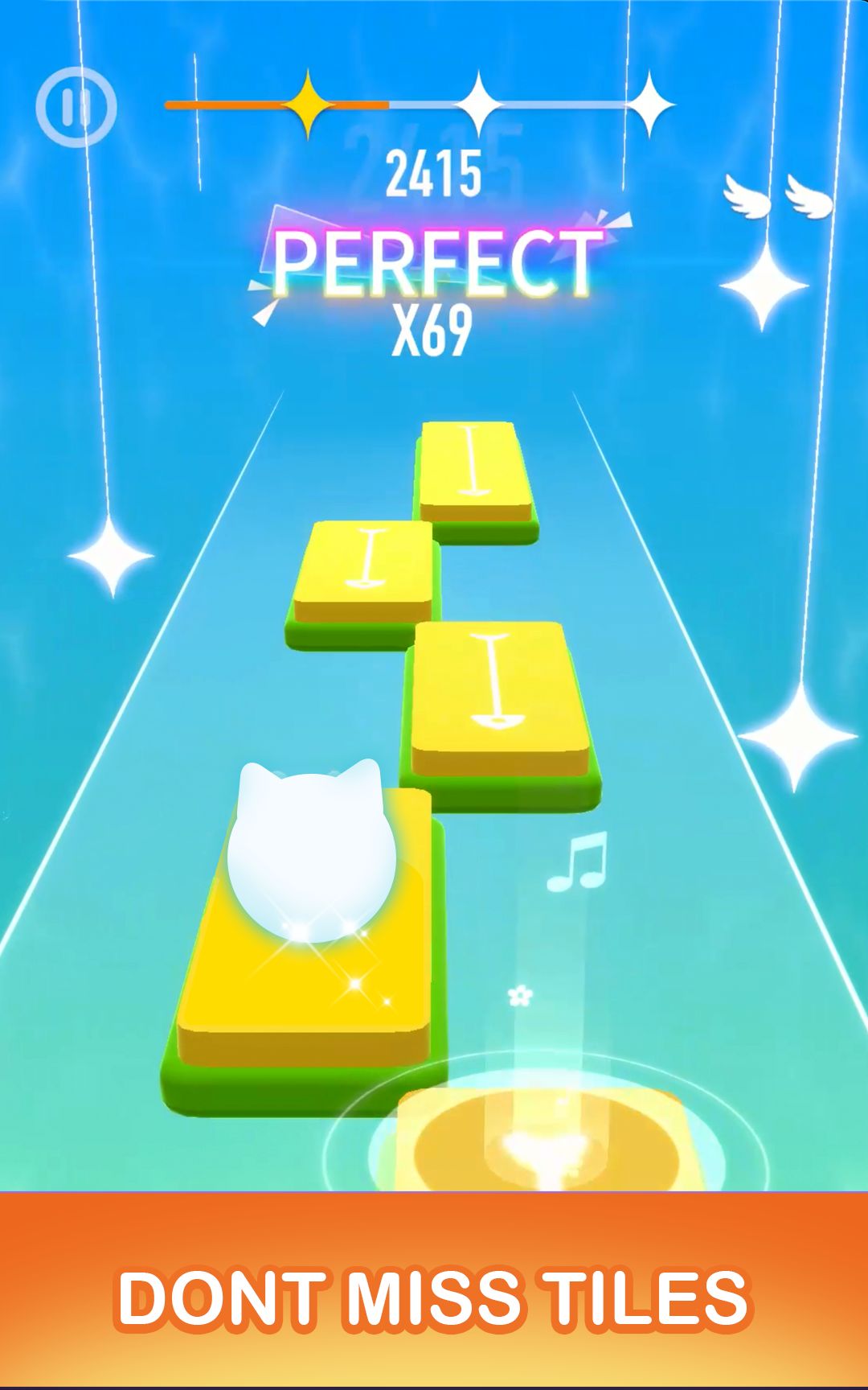 Скачать Dancing Cats - Music Tiles: Android Музыкальные игра на телефон и планшет.