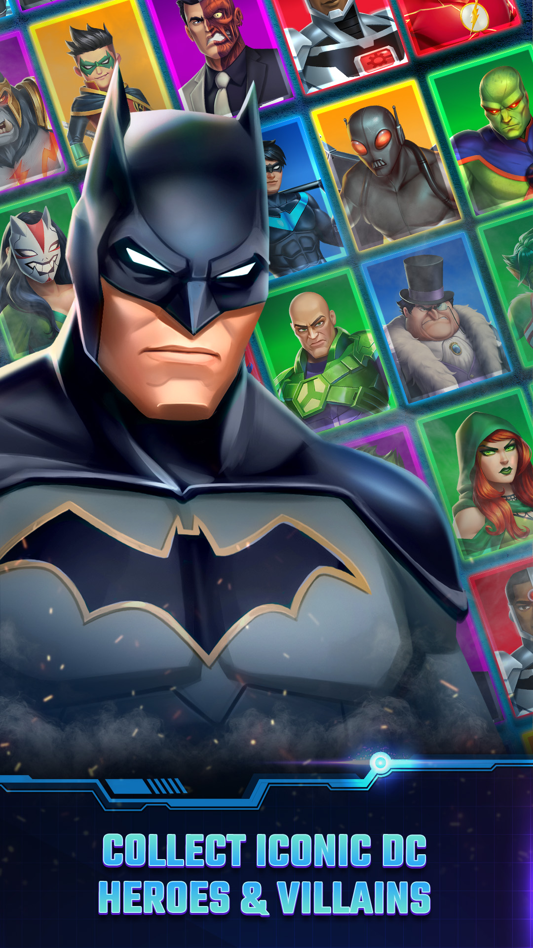Скачать DC Heroes & Villains: Match 3: Android Супергерои игра на телефон и планшет.