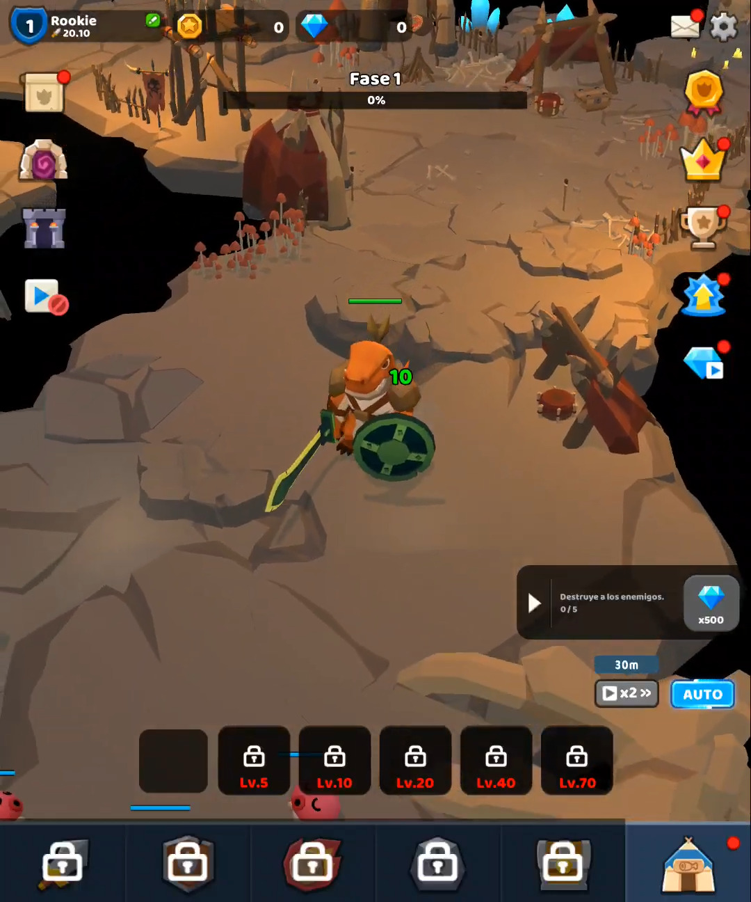 Скачать Dino Knight: Android игра на телефон и планшет.