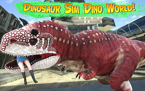 Скачать Dinosaur simulator 2: Dino city: Android Динозавры игра на телефон и планшет.
