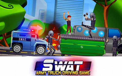 Скачать Elite SWAT car racing: Army truck driving game: Android Гонки по холмам игра на телефон и планшет.