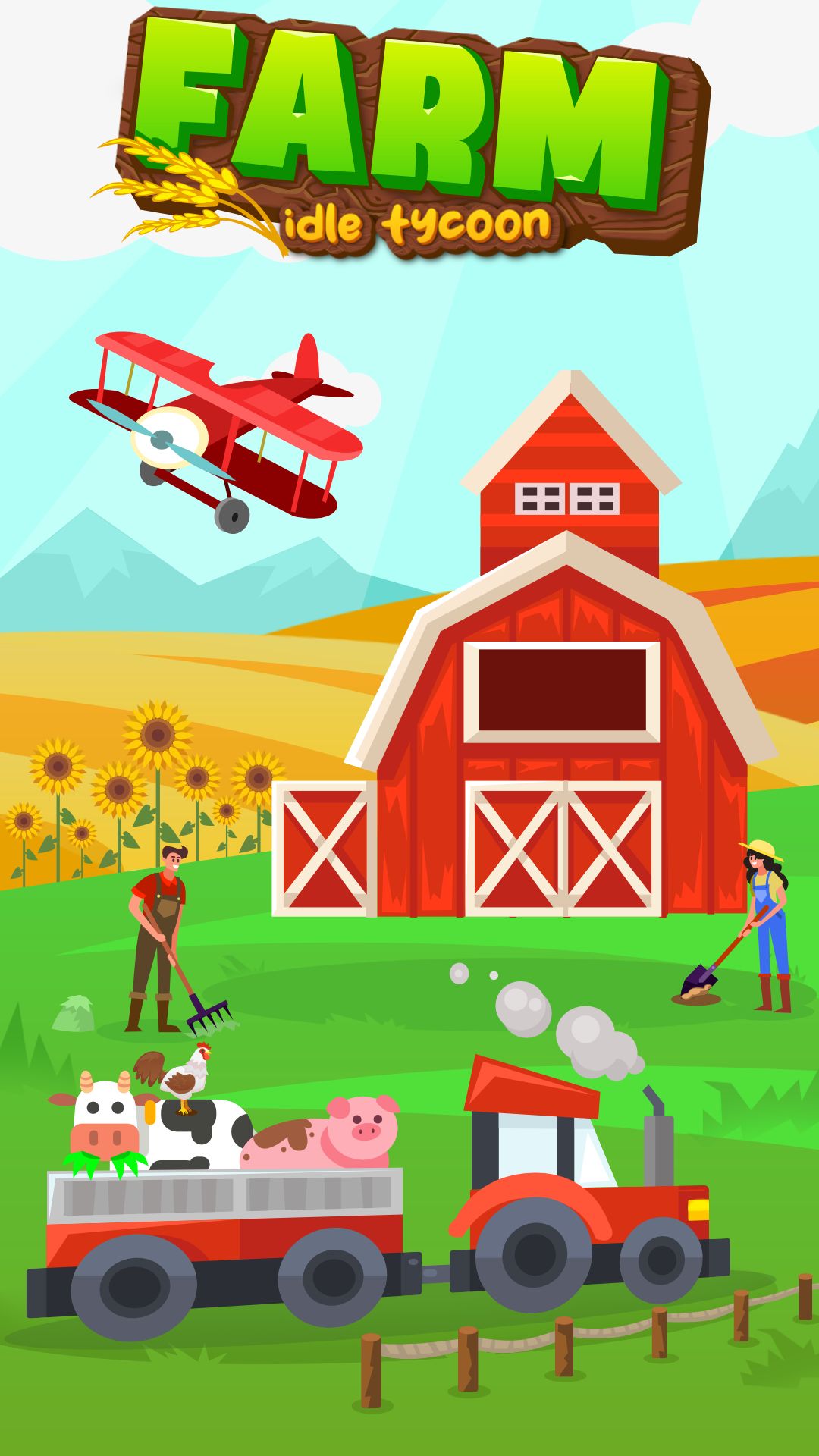 Скачать Farm: Idle Empire Tycoon: Android Простые игра на телефон и планшет.