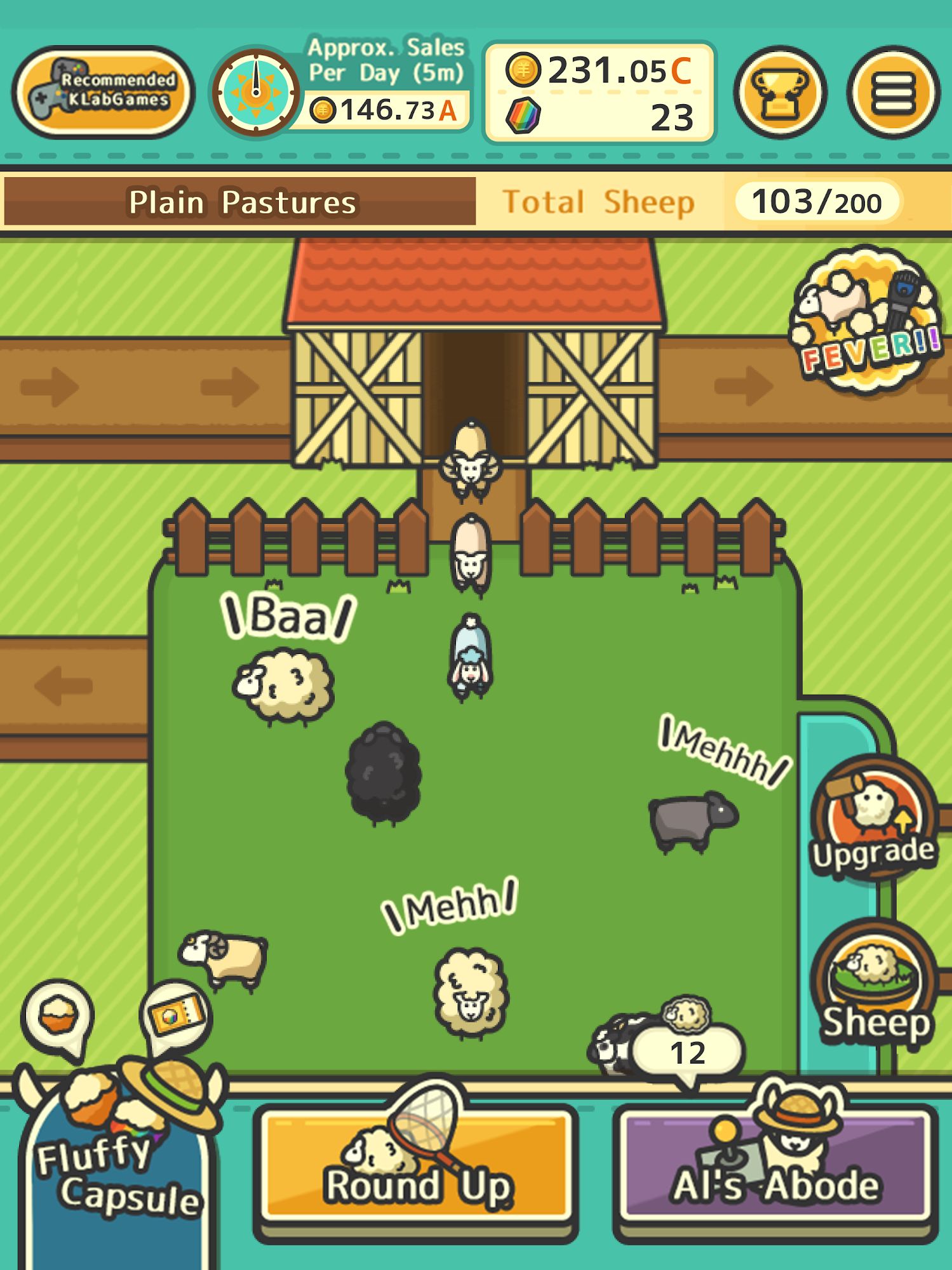 Скачать Fluffy Sheep Farm: Android Простые игра на телефон и планшет.