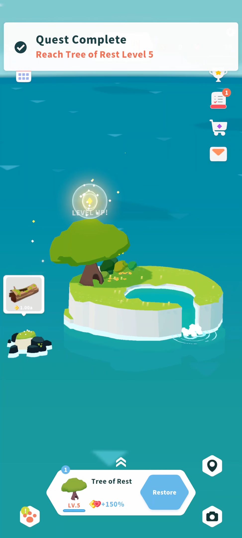 Скачать Forest Island : Relaxing Game: Android Кликеры игра на телефон и планшет.