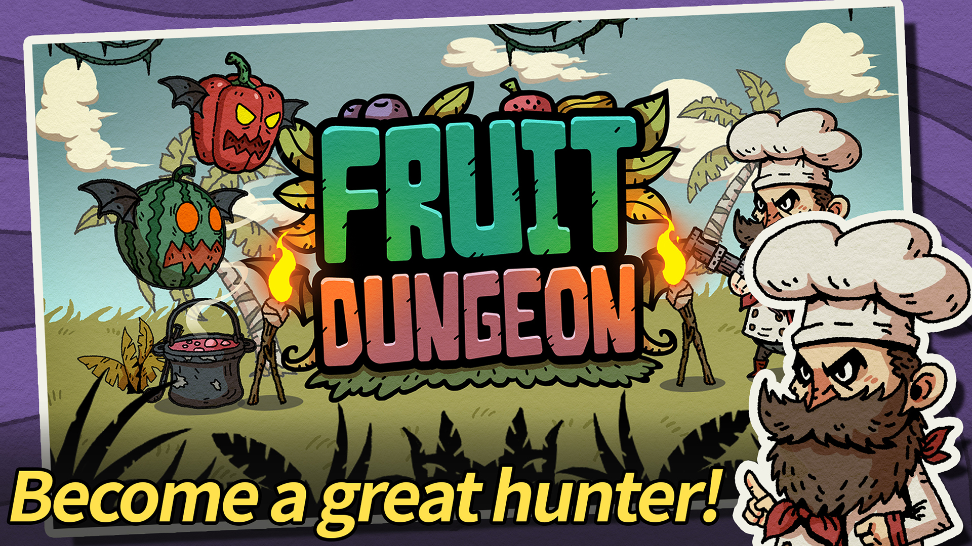Скачать Fruit Dungeon - Casual Shooting Game: Android Убивалки времени игра на телефон и планшет.