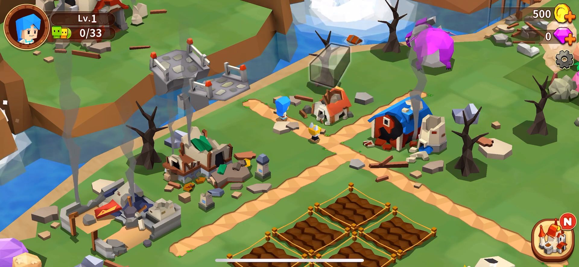 Скачать Garena Fantasy Town - Farm Sim: Android Фермы игра на телефон и планшет.