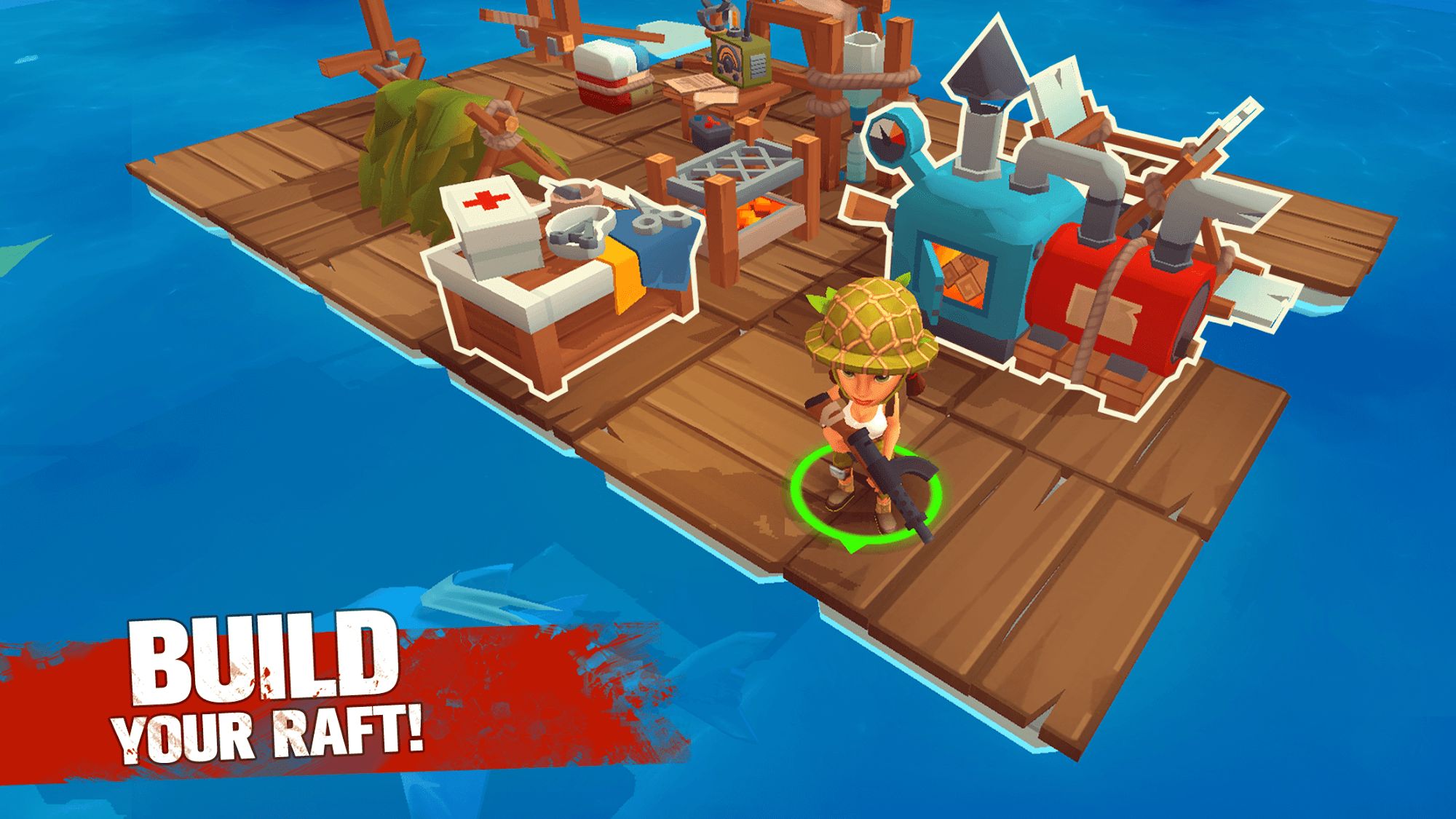 Скачать Grand Survival - Zombie Raft Survival Games: Android Выживание игра на телефон и планшет.