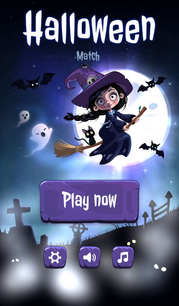 Скачать Halloween Match: Android Праздники игра на телефон и планшет.