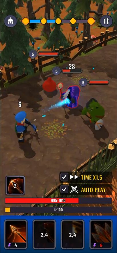 Скачать Heroes' paths - Idle RPG: Android Фэнтези игра на телефон и планшет.