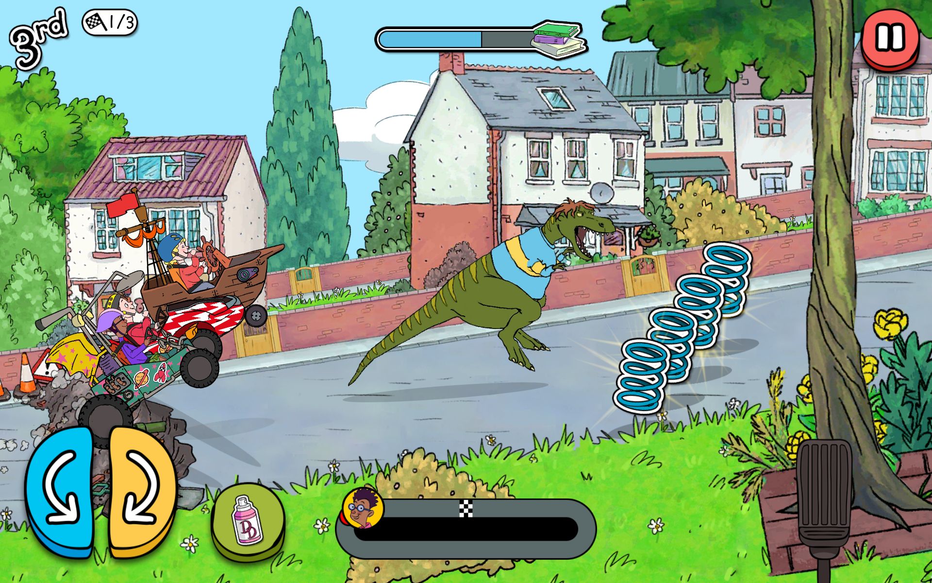 Скачать Horrid Henry Krazy Karts: Android Гонки по холмам игра на телефон и планшет.