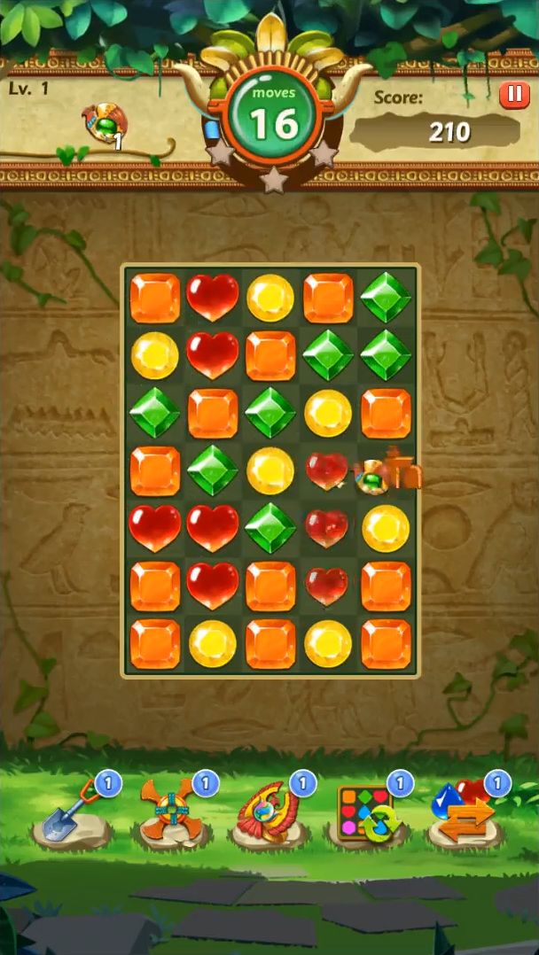 Скачать Jewel & Gem Blast - Match 3 Puzzle Game: Android Три в ряд игра на телефон и планшет.