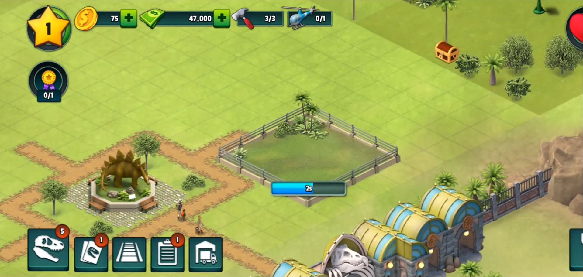 Скачать Jurassic Dinosaur: Park Game: Android Экономические стратегии игра на телефон и планшет.