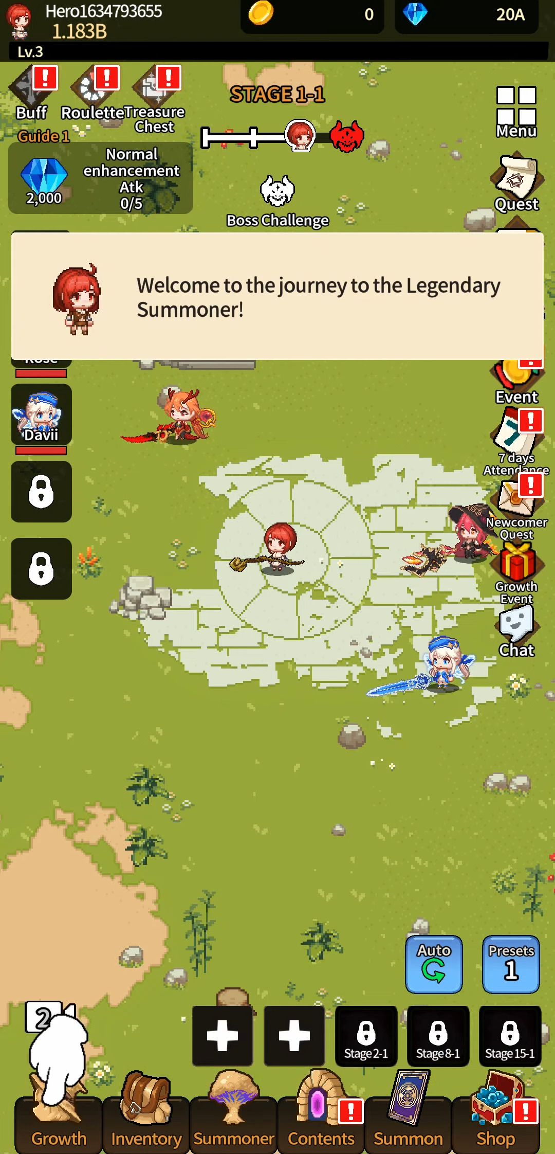 Скачать Legend Summoners : Idle RPG: Android Пиксельные игра на телефон и планшет.