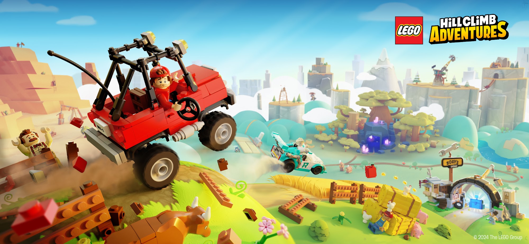 Скачать LEGO® Hill Climb Adventures: Android Гонки игра на телефон и планшет.