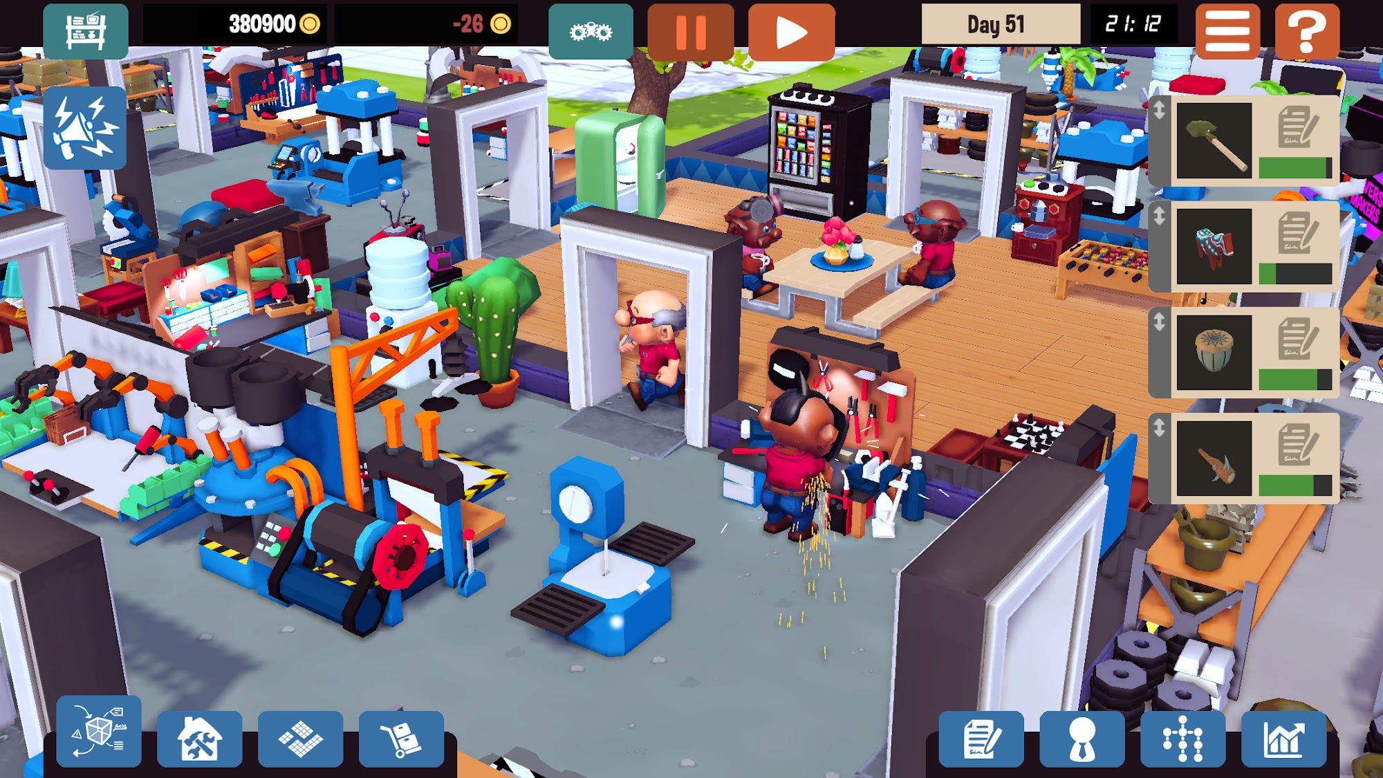Скачать Little Big Workshop: Android Менеджеры игра на телефон и планшет.