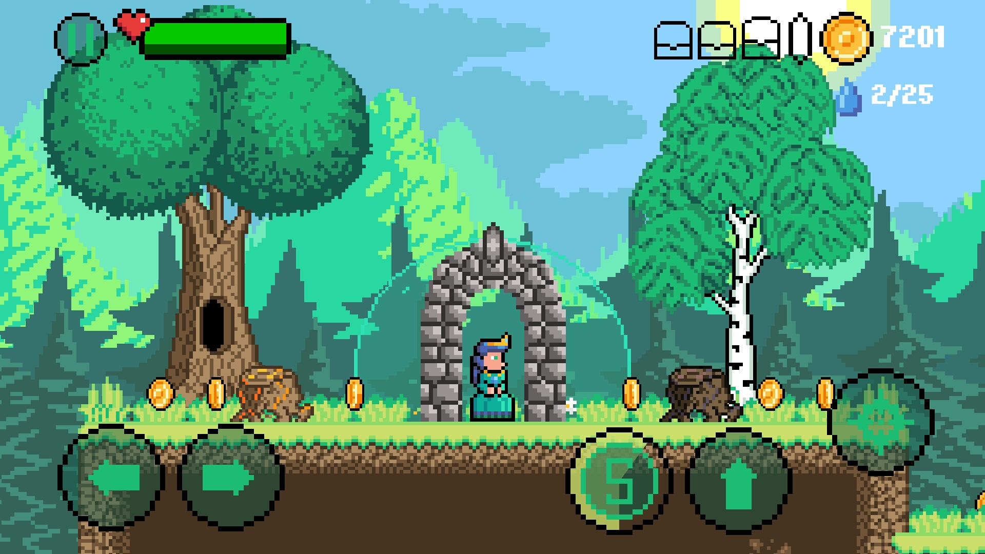 Скачать Magic Forest : 2D Adventure: Android Платформер игра на телефон и планшет.
