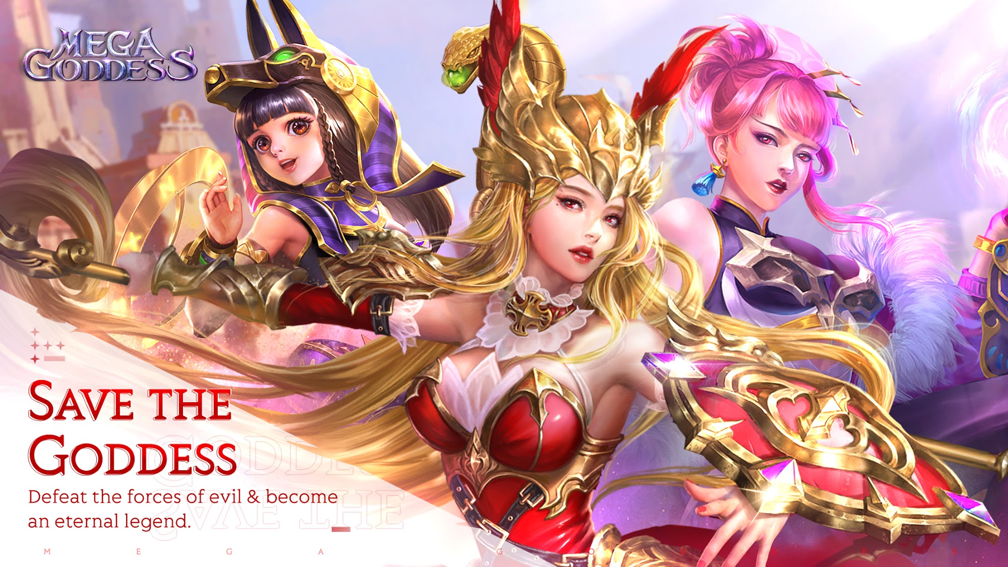 Скачать Mega Goddess: Eternal War: Android Стратегические RPG игра на телефон и планшет.