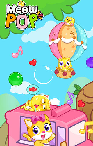 Скачать Meow pop: Kitty bubble puzzle: Android Для детей игра на телефон и планшет.
