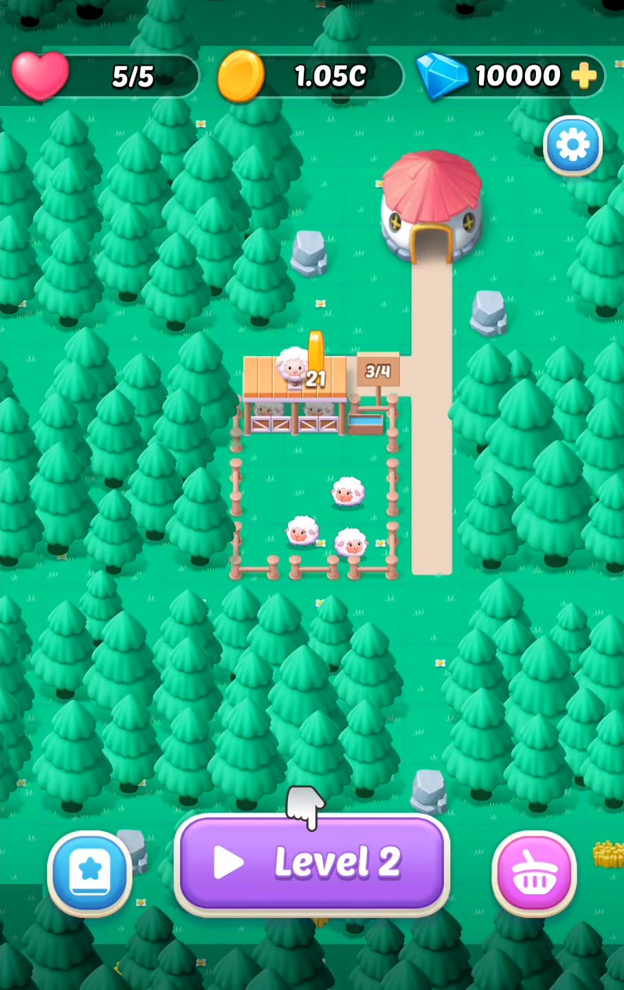 Скачать Merge Farm : Animal Rescue: Android Головоломки игра на телефон и планшет.
