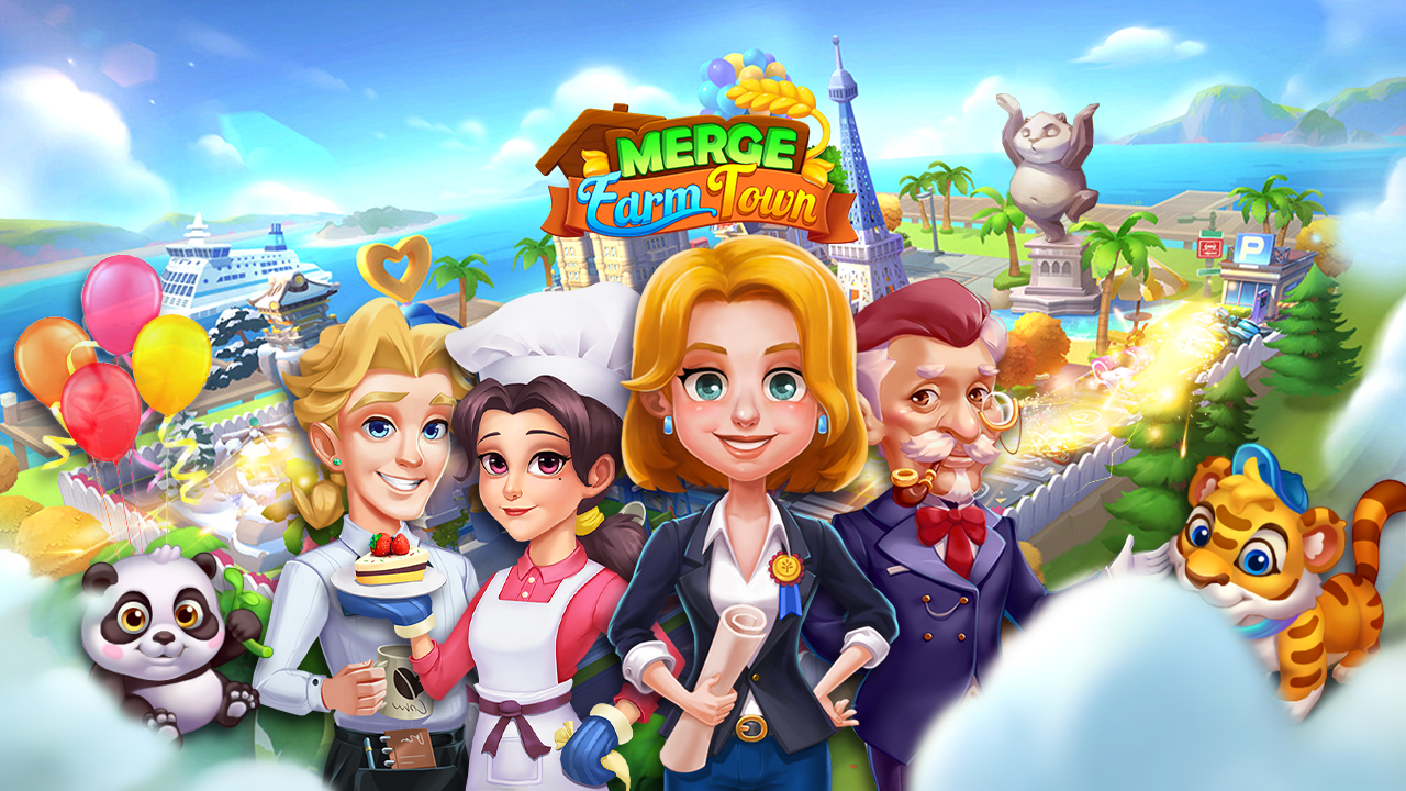 Скачать Merge Farmtown: Android Строительство игра на телефон и планшет.
