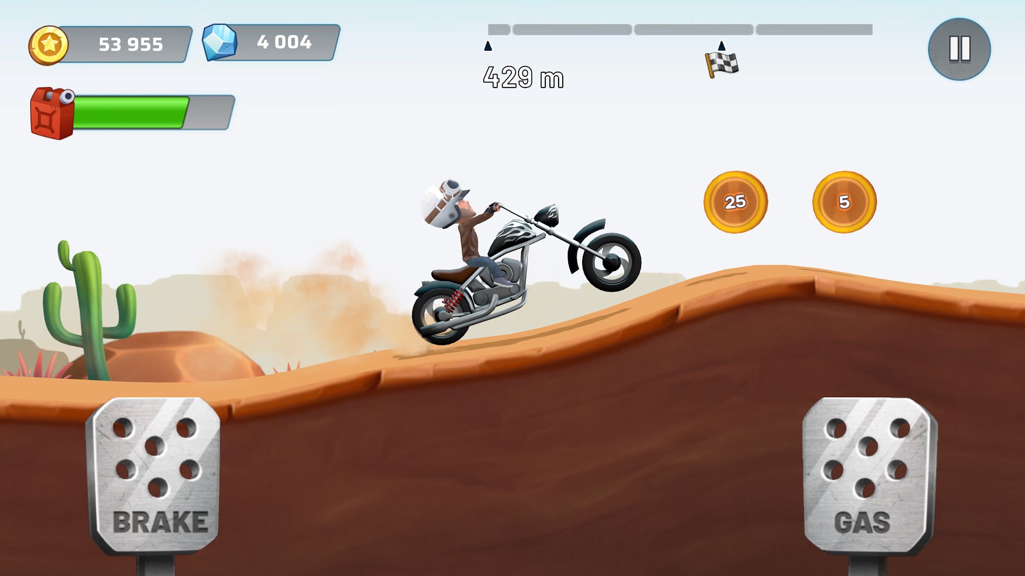Скачать Mountain Climb : Jump: Android С реалистичной физикой игра на телефон и планшет.