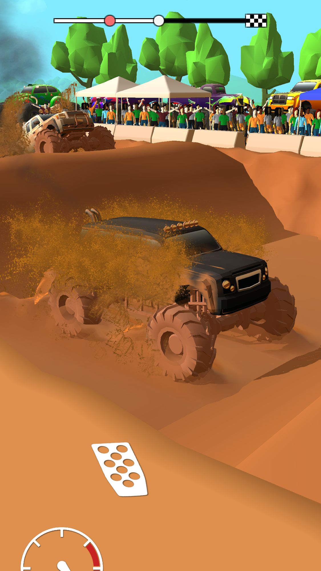 Скачать Mud Racing: 4х4 Monster Truck Off-Road simulator: Android Гонки по бездорожью игра на телефон и планшет.