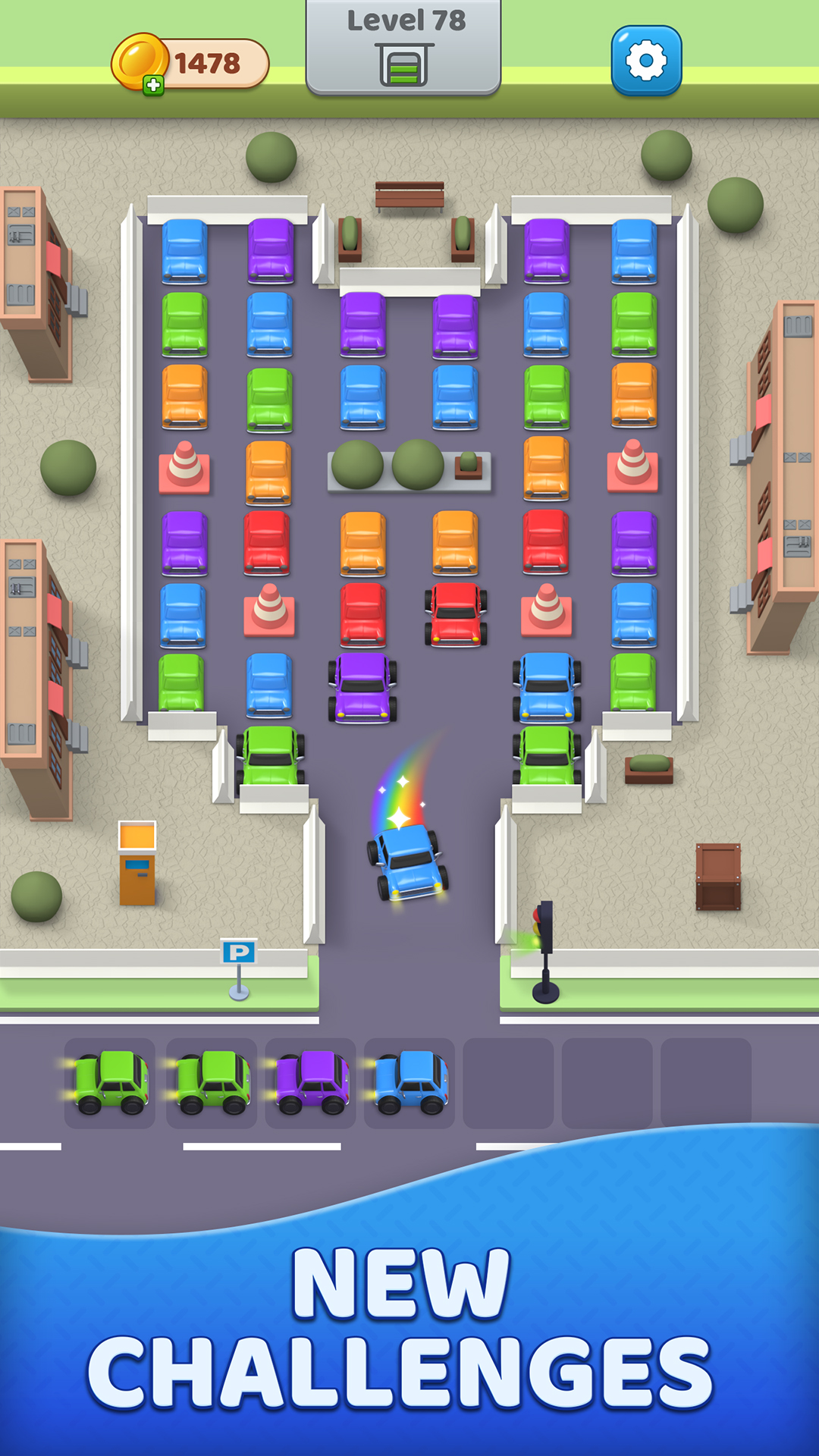 Скачать Parking Traffic 3D: Android Головоломки игра на телефон и планшет.