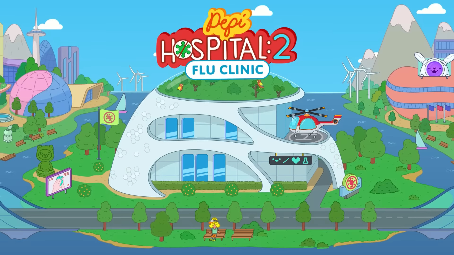 Скачать Pepi Hospital 2: Flu Clinic: Android Симуляторы игра на телефон и планшет.