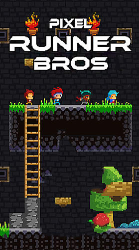 Скачать Pixel runner bros: Android Платформер игра на телефон и планшет.