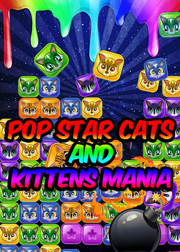Скачать Pop star cats and kittens mania: Android Головоломки игра на телефон и планшет.