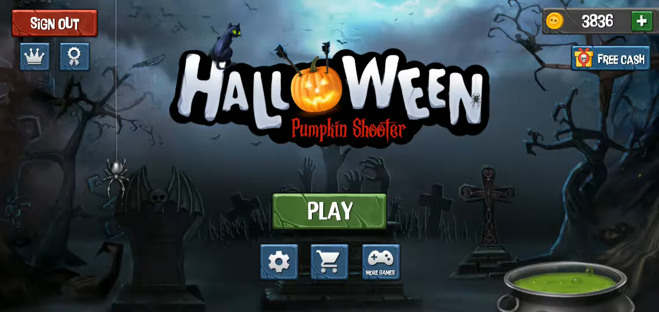 Скачать Pumpkin Shooter - Halloween: Android Стрелялки игра на телефон и планшет.