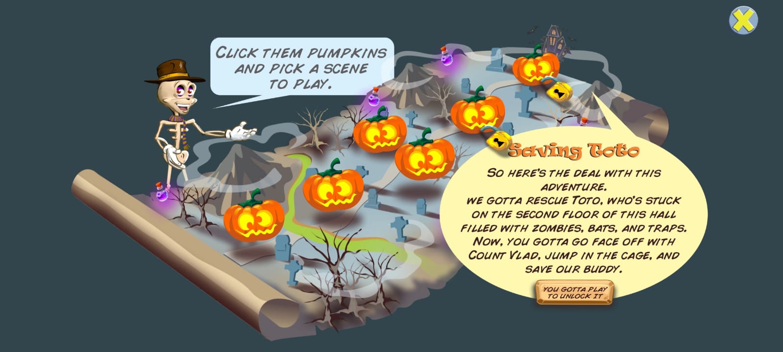 Скачать Pumpkins Quest на Андроид A.n.d.r.o.i.d. .5...0. .a.n.d. .m.o.r.e бесплатно.