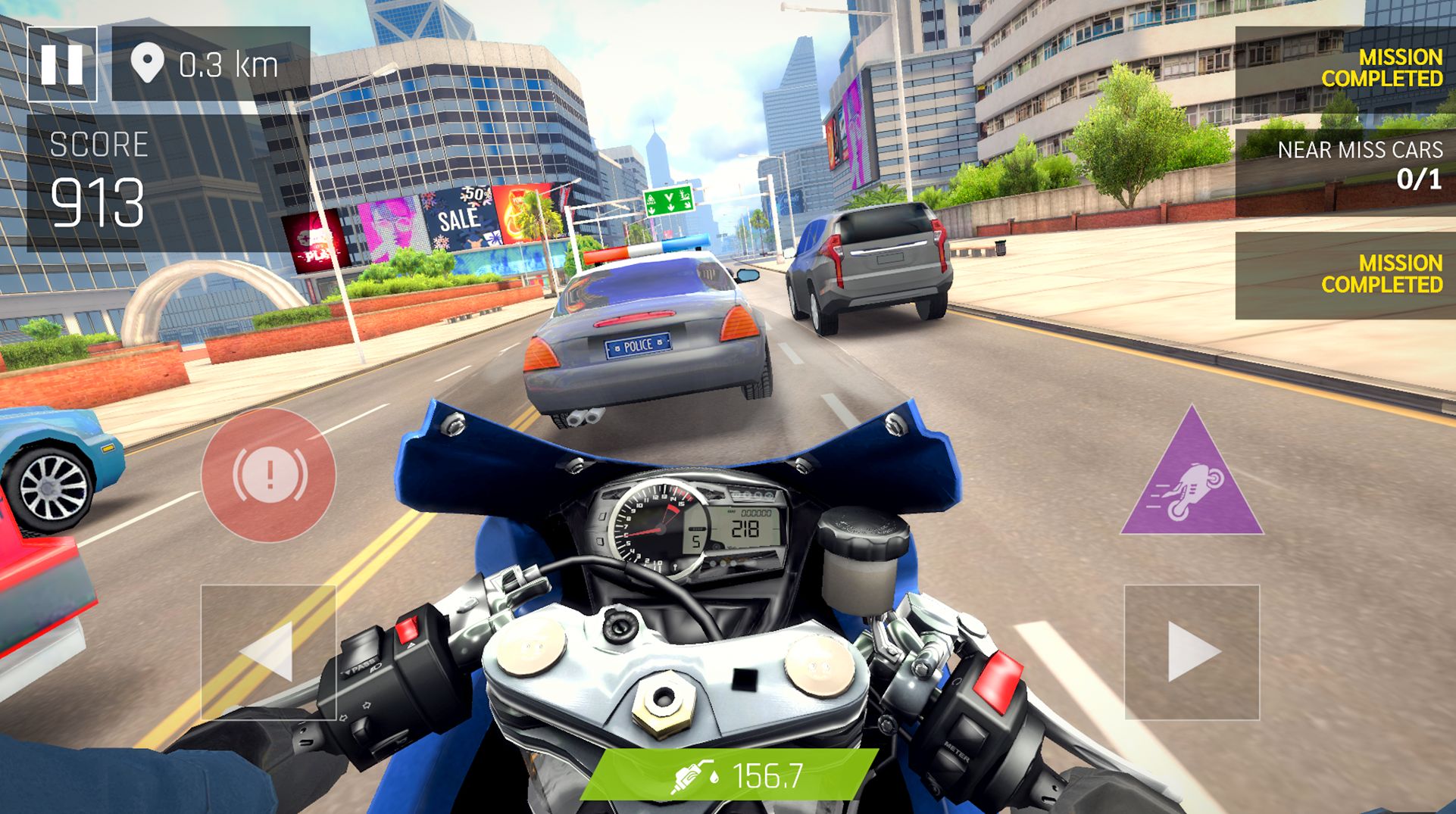 Скачать Real Moto Rider: Traffic Race: Android Мотоциклы игра на телефон и планшет.